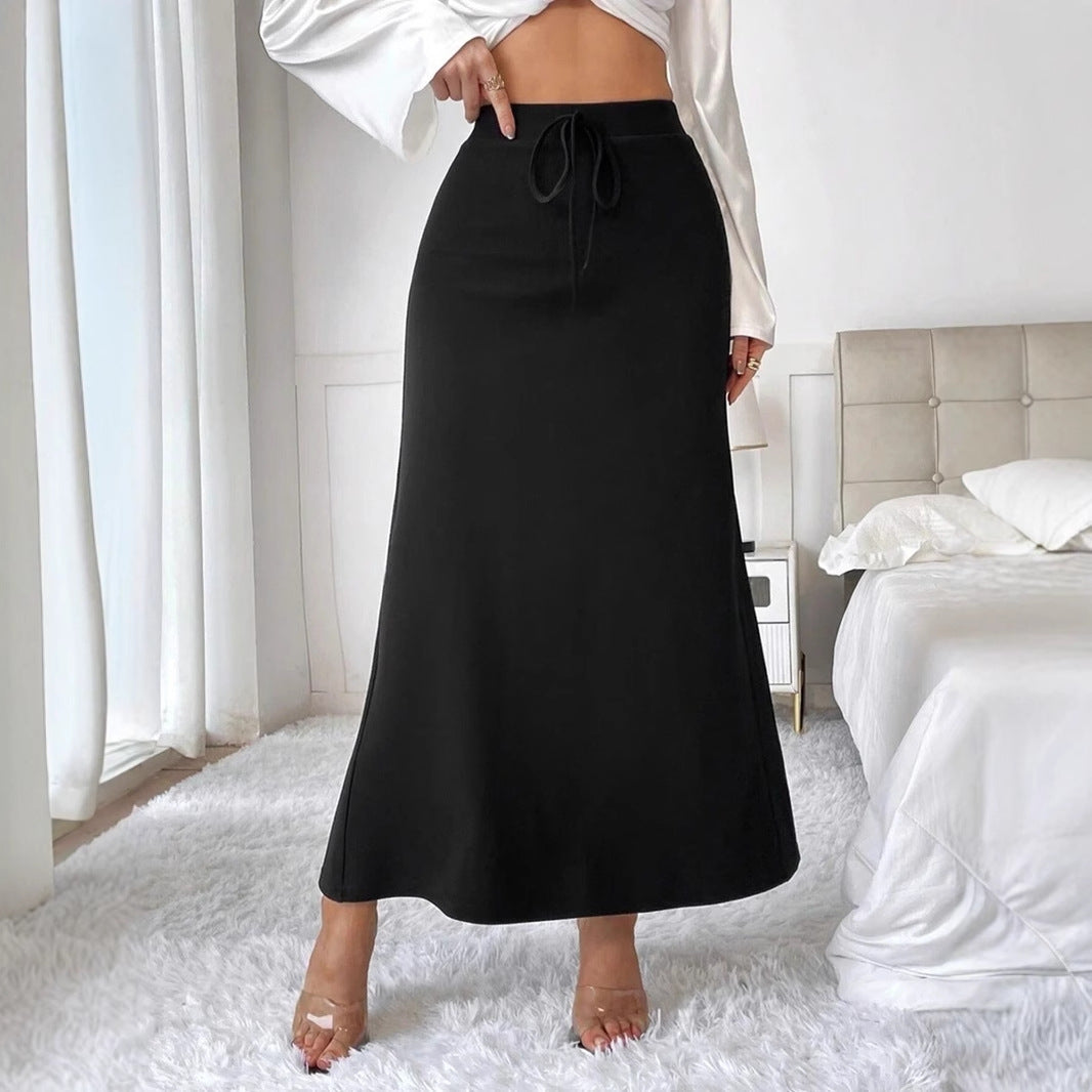 Satin Skirt With High Waist New Style