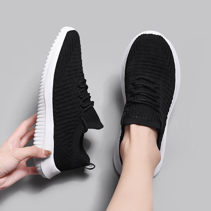 Plus Size Couple Sneakers Ladies Socks Shoes Lightweight