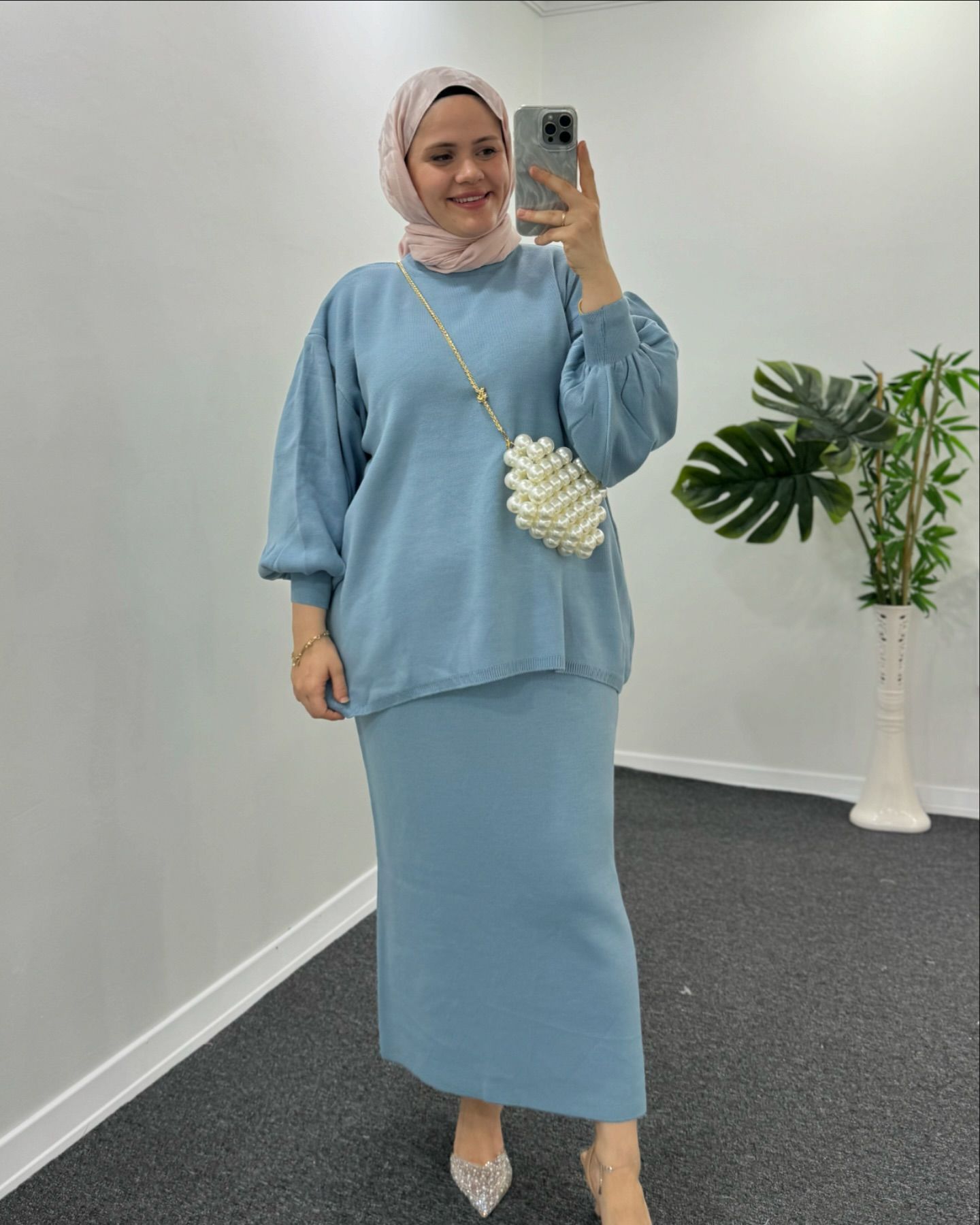 All-match Top Casual Lazy Skirt Suit