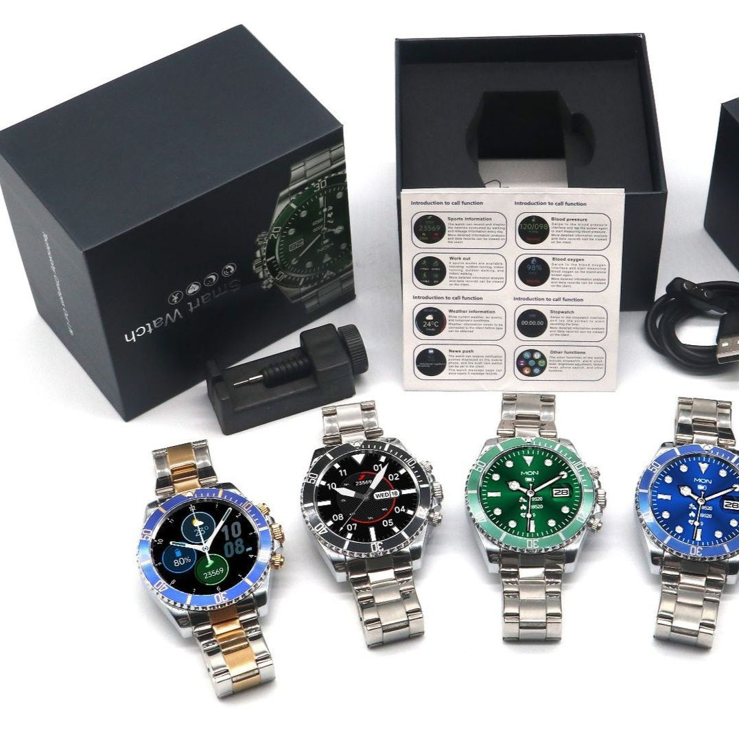 Stainless Steel Green Water Ghost Smart Watch