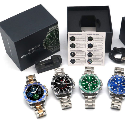Stainless Steel Green Water Ghost Smart Watch