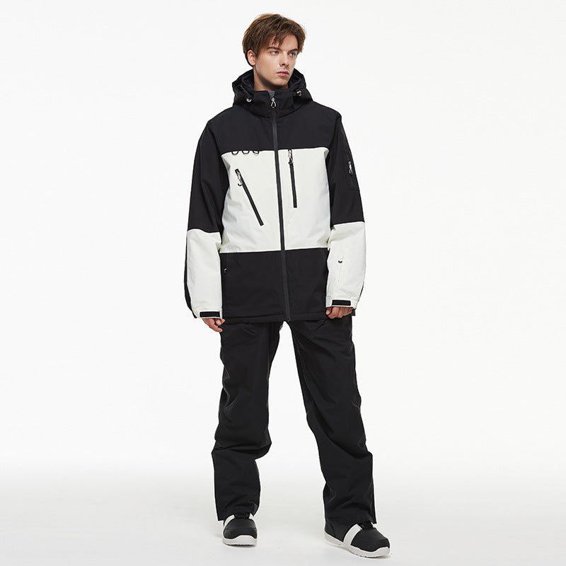 Suit Set Outdoor Windproof And Waterproof Snowboard Alpine Ski Jacket And Pants