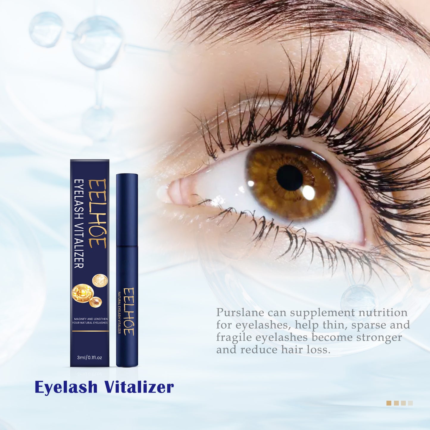 Eyelashes Thick Moisturizing Natural Long Black Curling