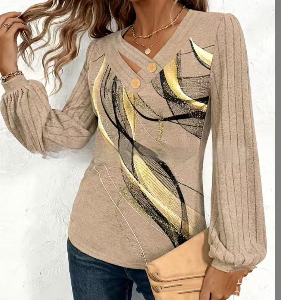 Ny Strikket Sweater Langærmet Dame