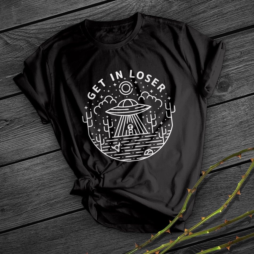 UFO Print Short Shirt Team Uniform European And American Fabrics