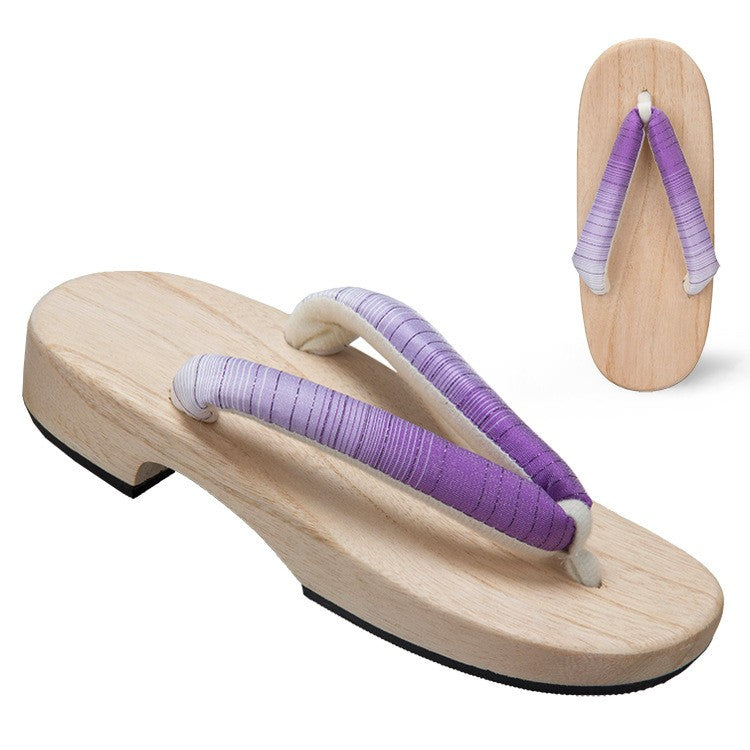 Gradient Solid Color Thick Heel Daily Slippers Clogs
