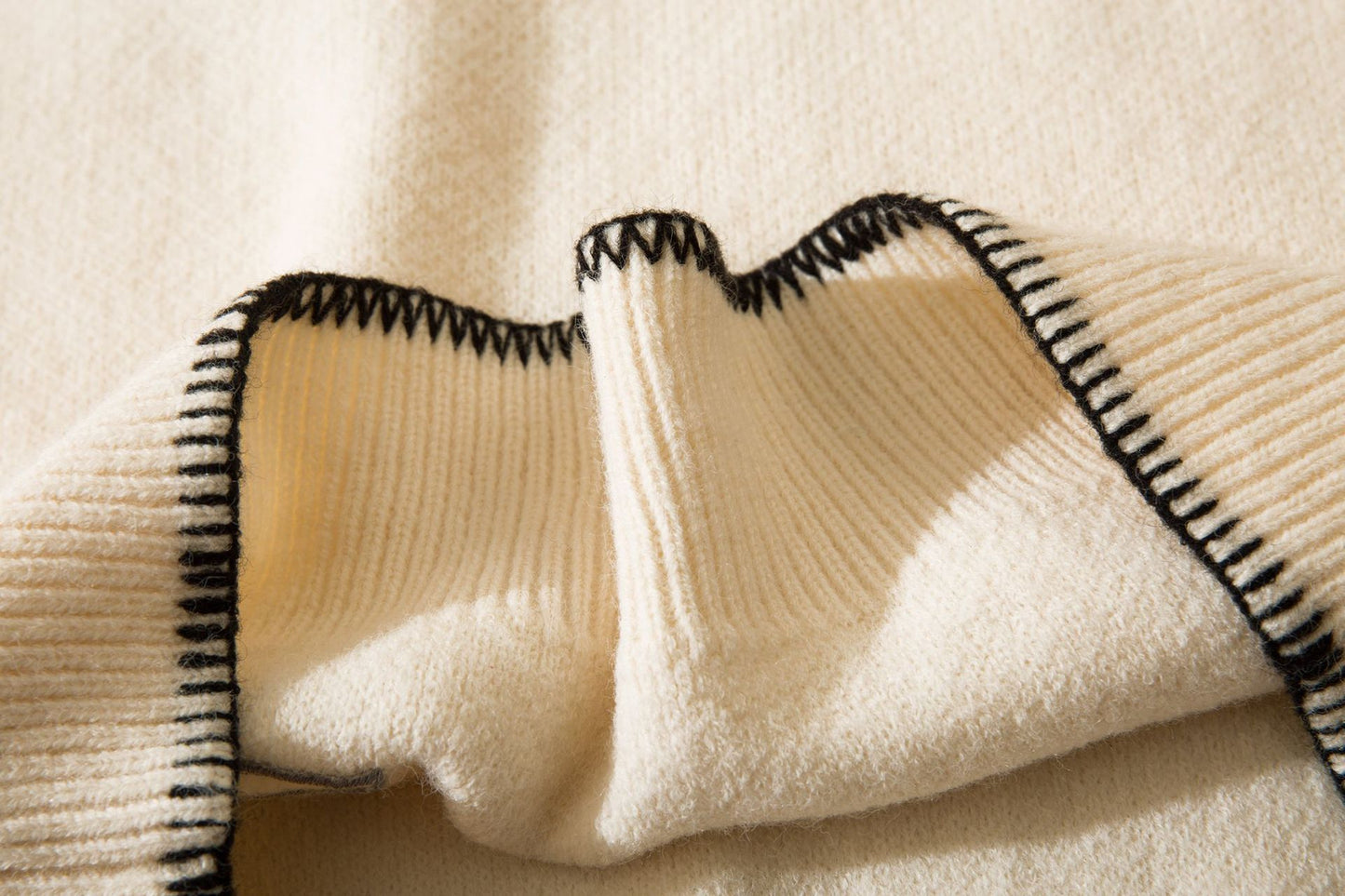 Embroidered V-neck Loose Vest Sweater For Men