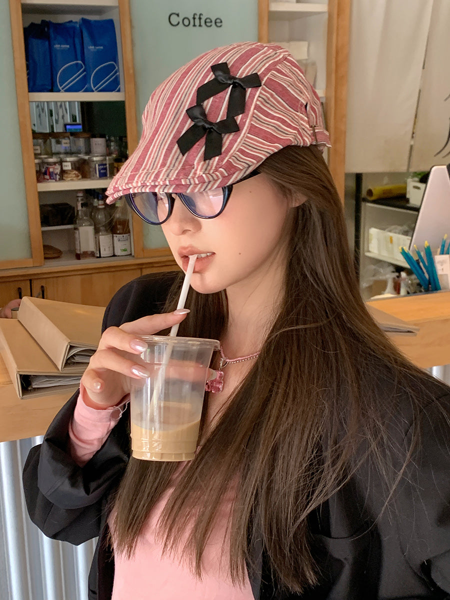 Korean Ins Bow Advance Hats Female Summer And Autumn