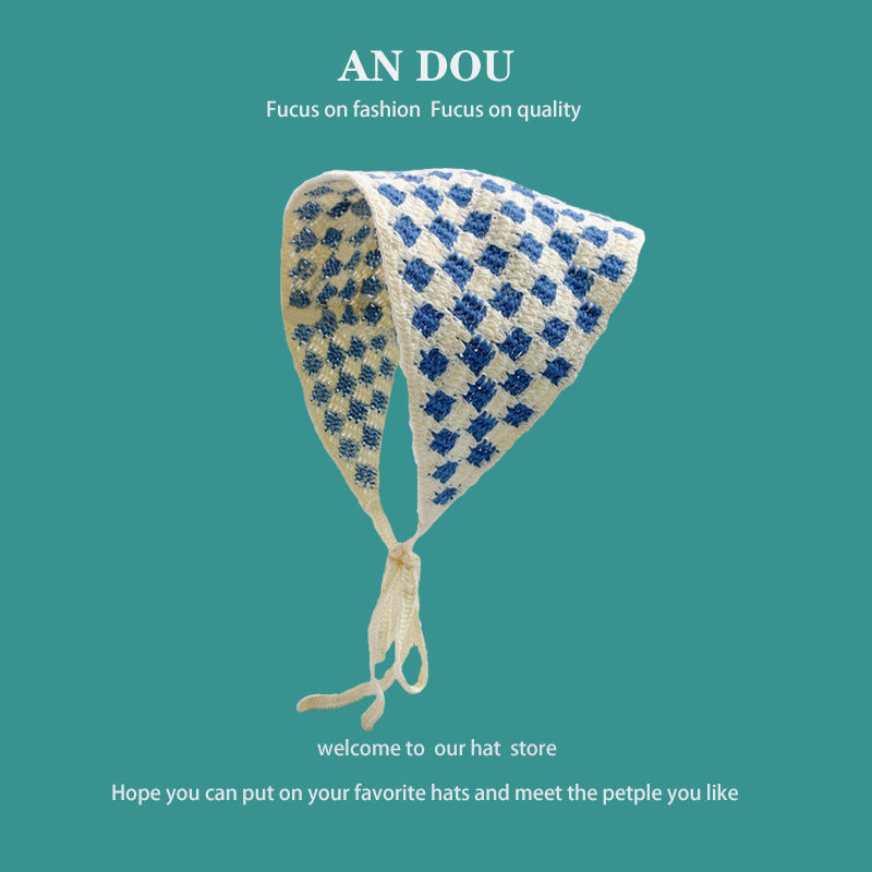 Spring And Autumn Fashion Knitted Crocheted Hollow Triangular Binder Women