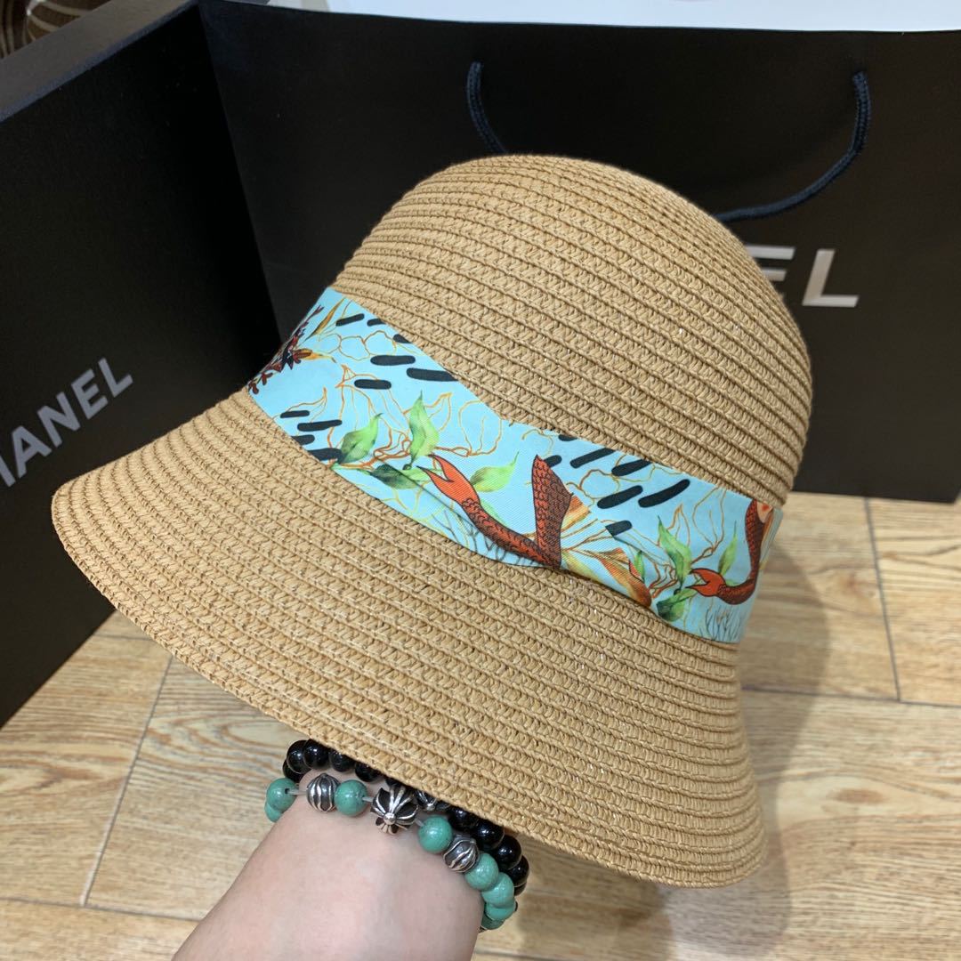 New Mermaid Ribbon Sunscreen Sunshade Bucket Hat