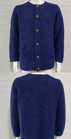 Knitted Cardigan Figure-flattering Long-sleeve Sweater