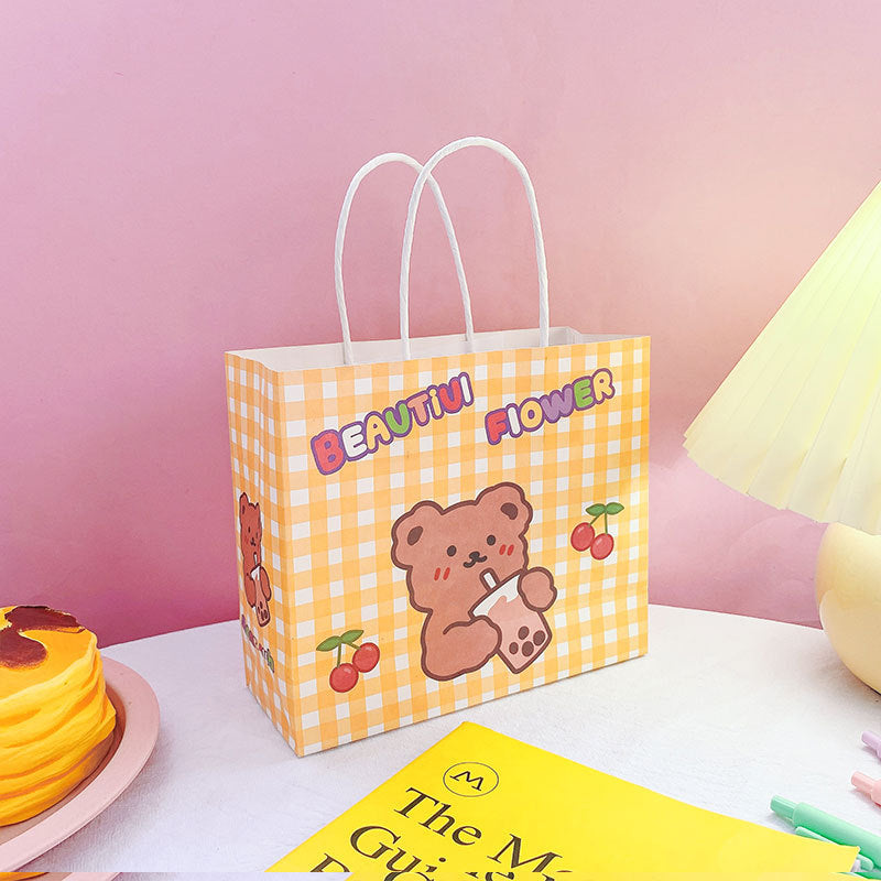 Cute Ins Exquisite Korean Style Cartoon Paper Tote Bag