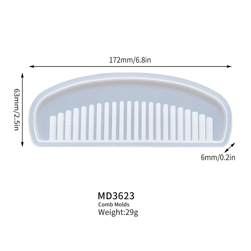 Women's Popular Comb Mold Crystal Glue