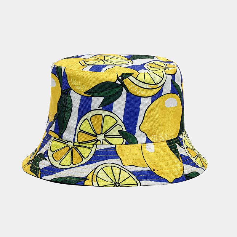 Fruit Pattern Bucket Hat Men And Women Outdoor Casual Sun Hat
