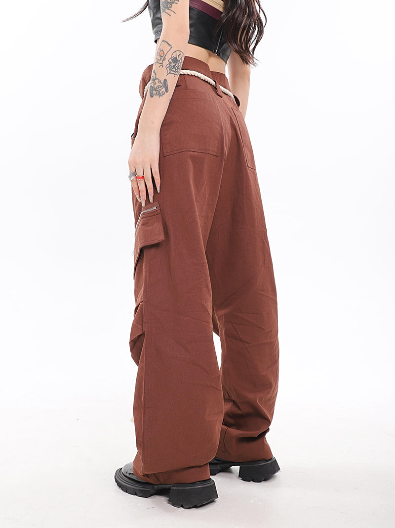 High Waist Loose Casual Pants