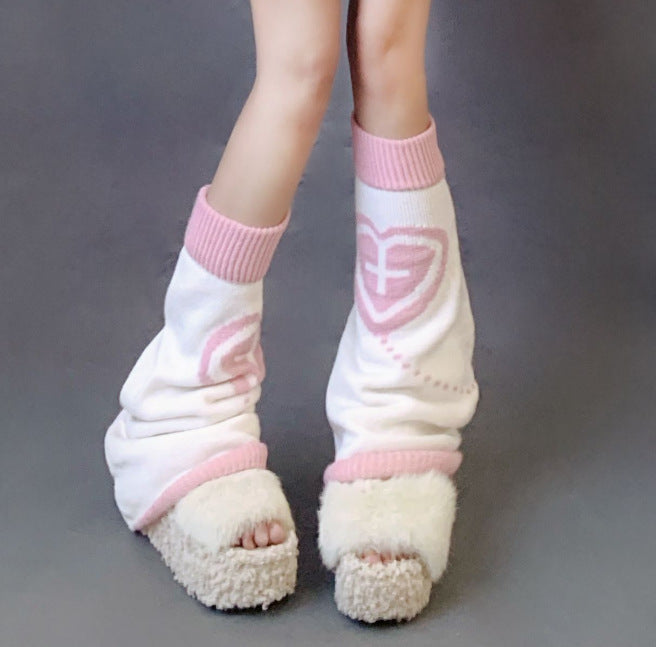 Jacquard Love Japanese Knitted Socks JK