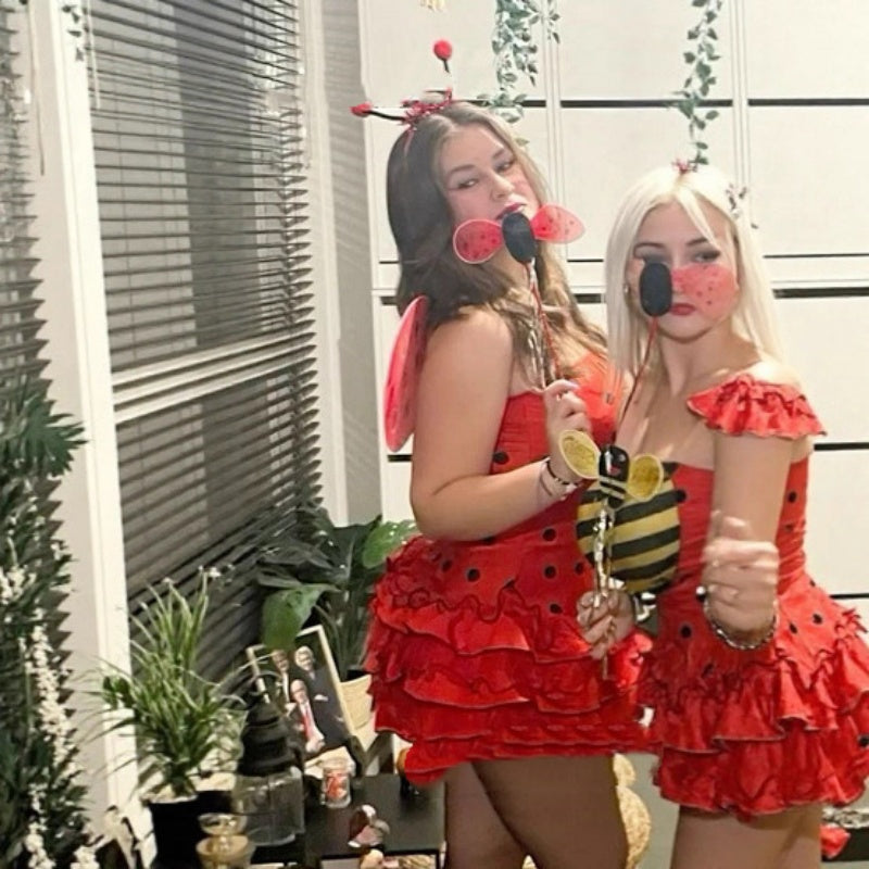 Halloween bi-mønster Tøj Cosplay Kostumefest Udklædning