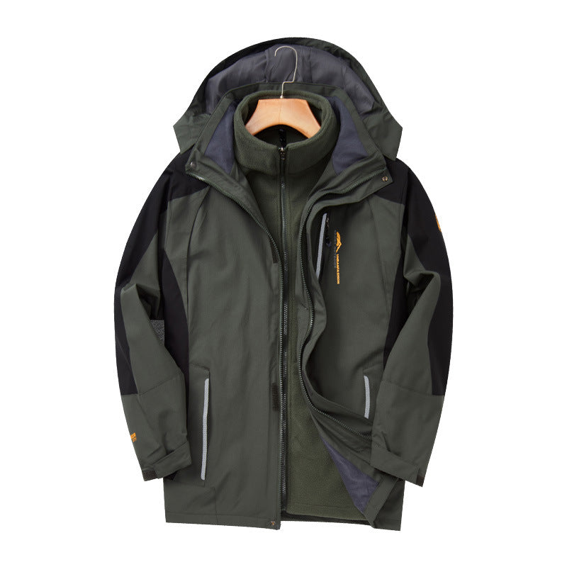 Men's Shell Jacket Detachable Ski Suit Women's Overalls