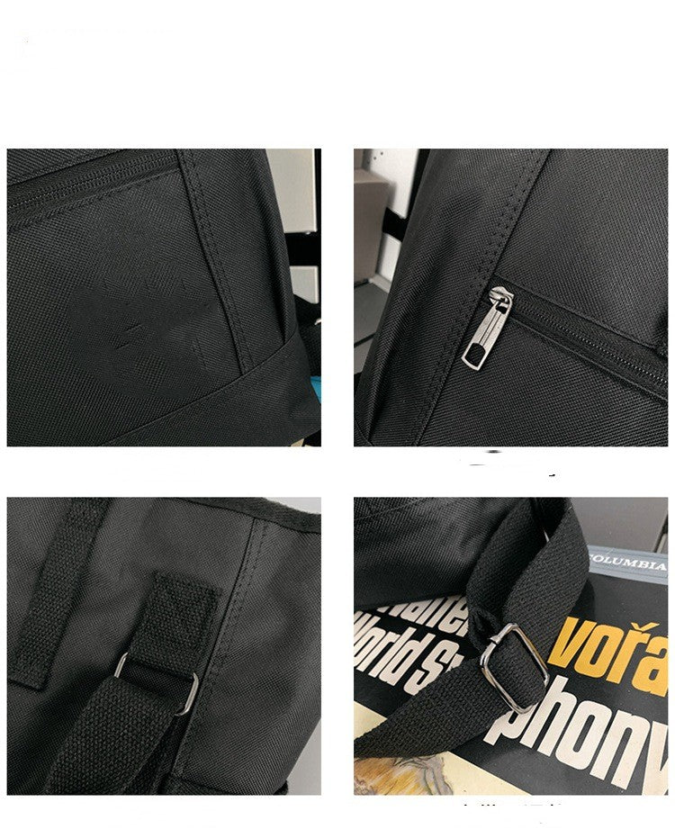 European And American Retro Trendy Rolled Backpack