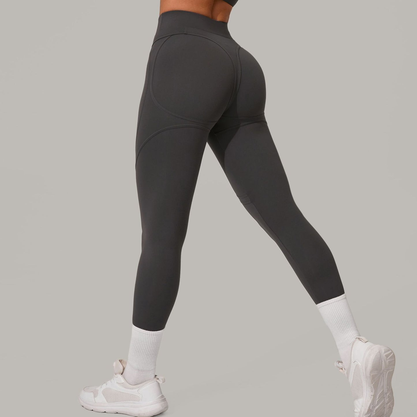 High Waist Hip Lift Sanding Yoga Pants