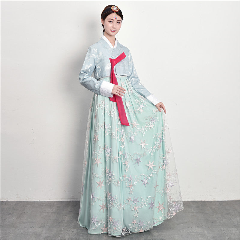 Traditional Court Korean Ethnic Dance Performance Dress
