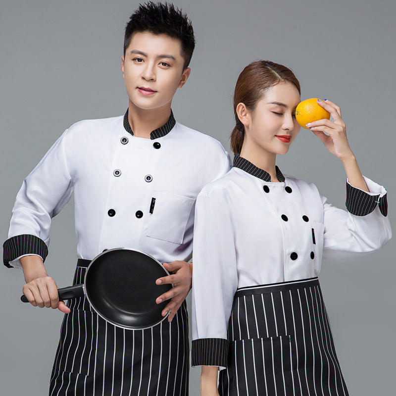Chef's Long-sleeved Autumn And Winter Clothes Hotel Chef