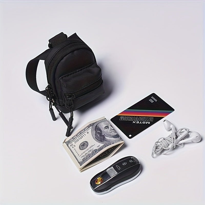 1pc New Mini Backpack For Men And Women With Lanyard, Single Shoulder Crossbody Bag, Changes Earphones, Key Hanging Bag