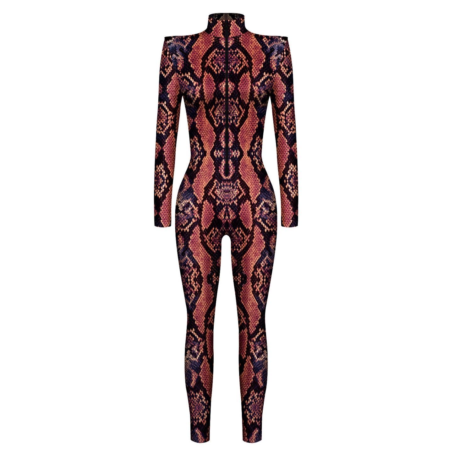 Slim Shoulder Pads Long Sleeve Cosplay Costume Jumpsuit
