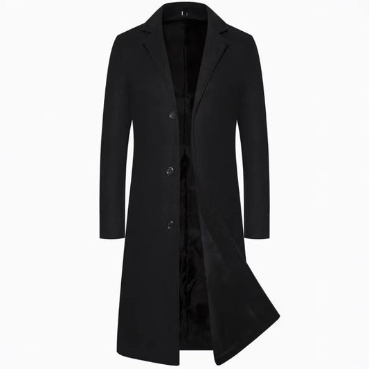 Forår Og Efterår Trenchcoat Elegant Og Slank Pasform