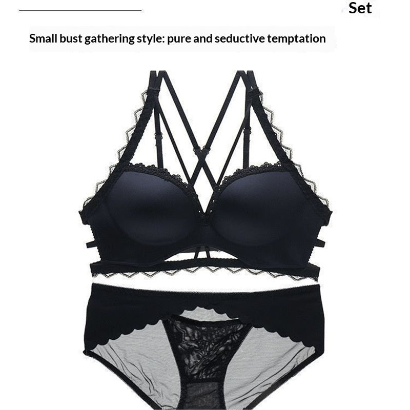 Sexy Leopard-print Padded Bra For Women With A Small Bust