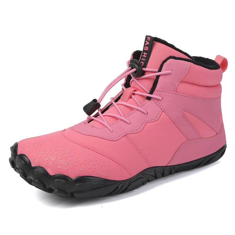 Fleece-lined Waterproof Snow Boots Warm Breathable High-top Casual Cotton Shoes