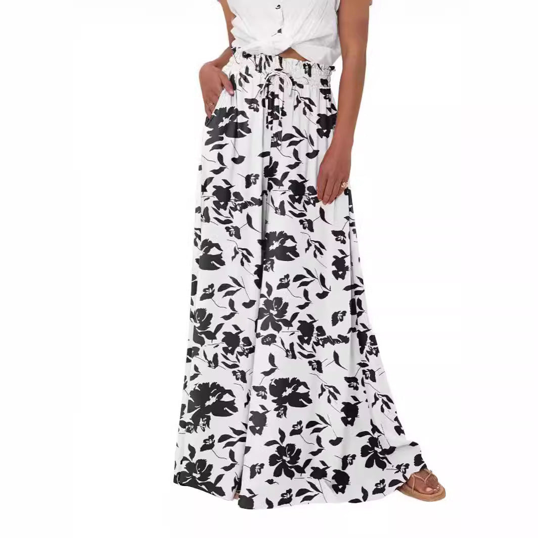 Women's High Waist Wide Leg Pants Casual Pants