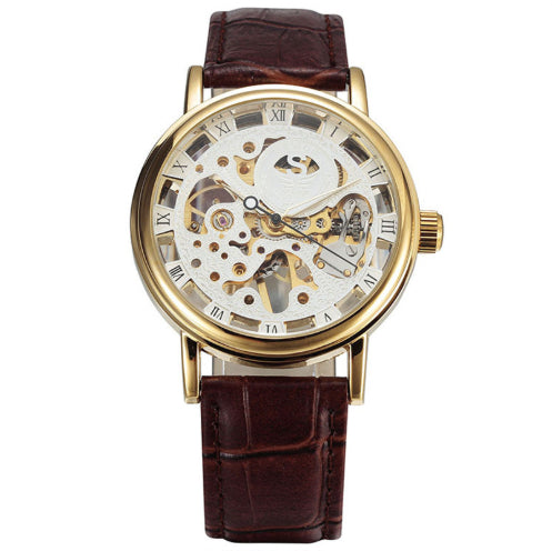 T-Winner Full Hollow Men's And Women's Couple Mechanical Watch
