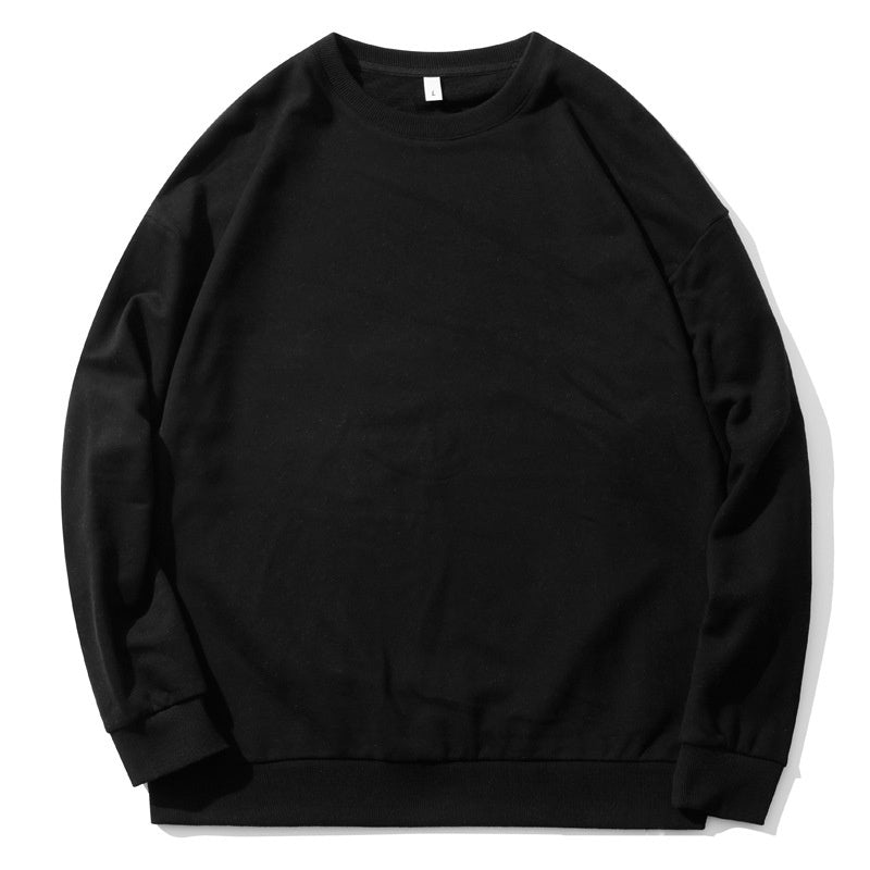 Pullover Solid Color With Fur Sweater Men's Loose Couple Sweater