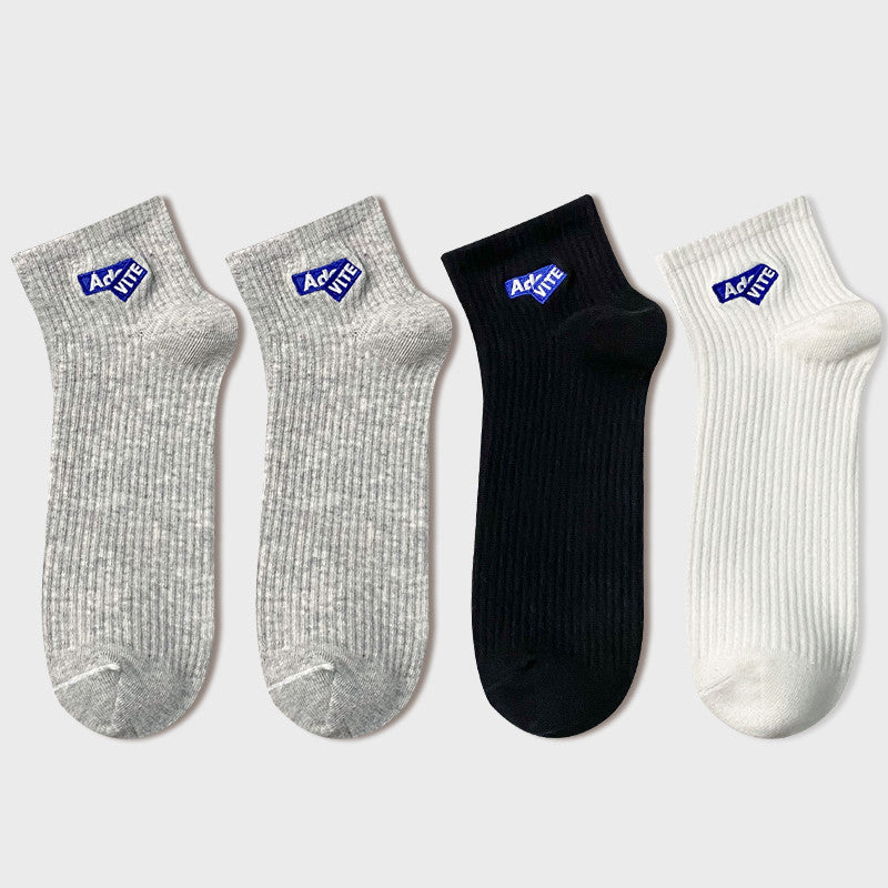 Cotton Deodorant And Sweat-absorbing Socks