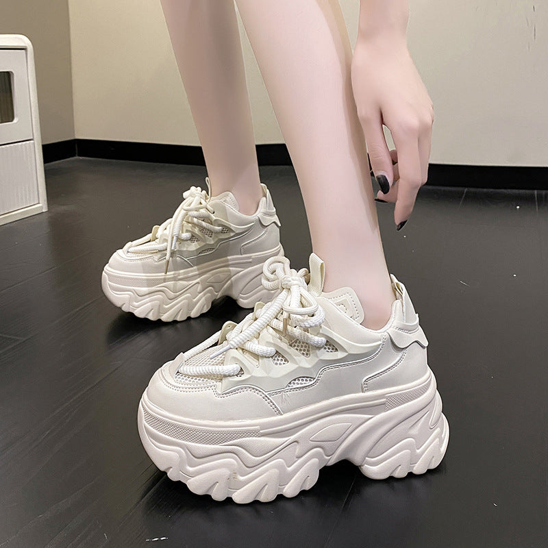 Platform Dad Shoes Black Spring And Autumn New Women's Shoes