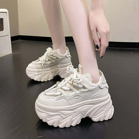 Platform Dad Shoes Black Spring And Autumn New Women's Shoes