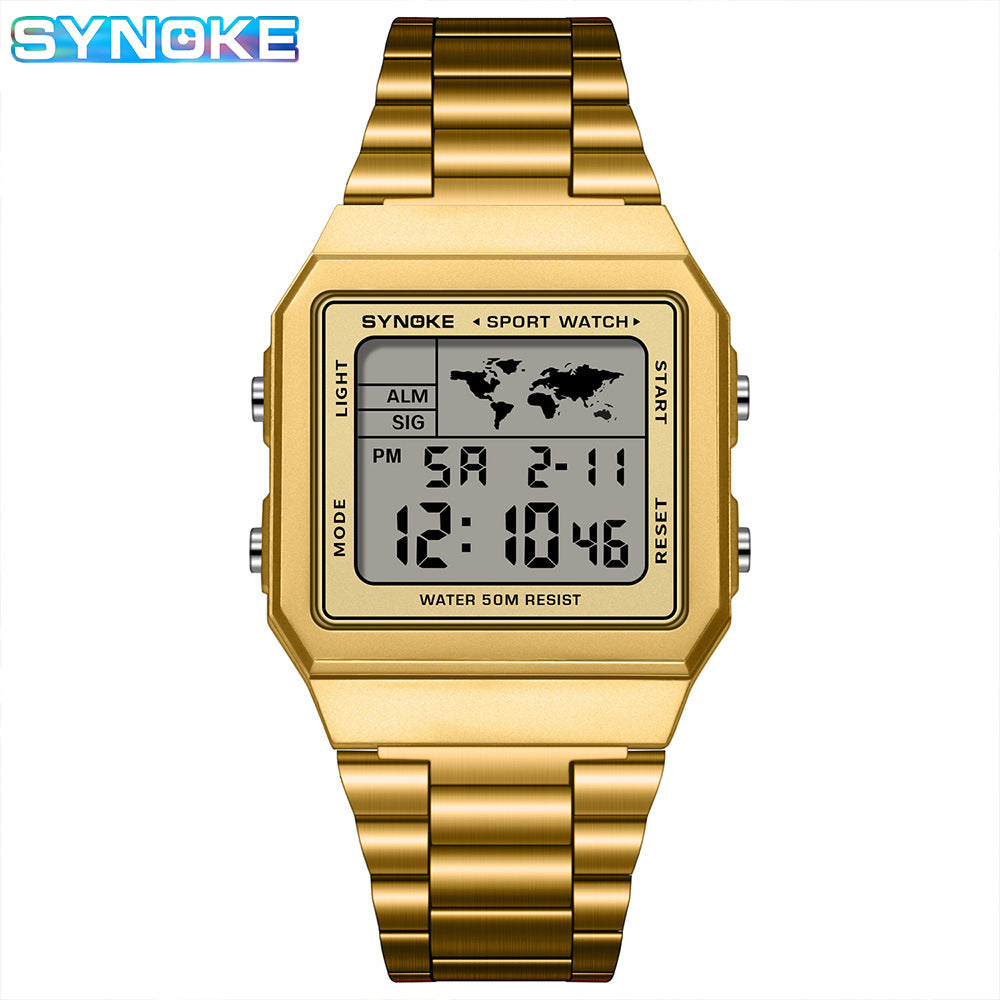Classic Retro Waterproof Multi-function Sports Digital Watch
