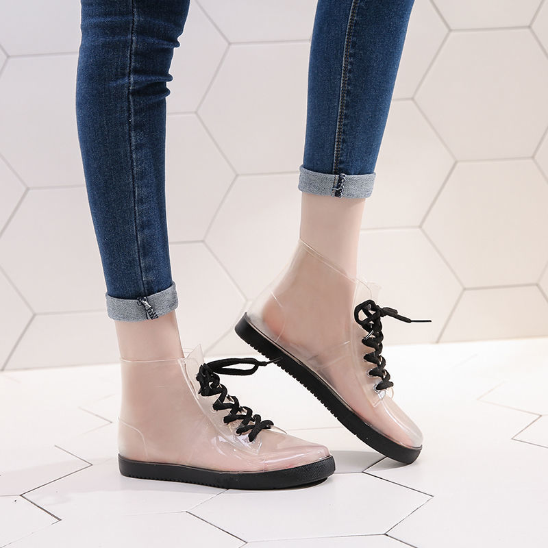 Women's Non-slip Rain Boots Mid-to-short Fashion Outer Wear