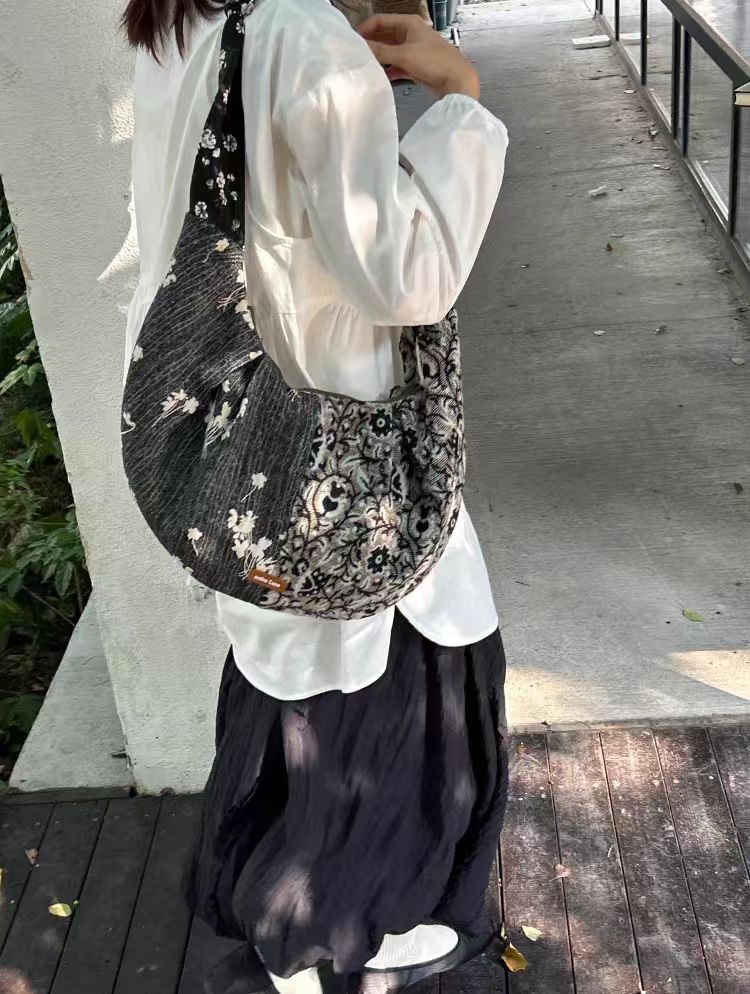 New Chinese-style Patchwork Elegant Shoulder Bag