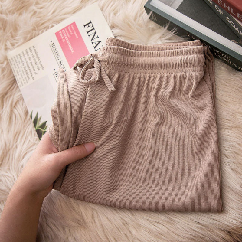 High Waisted And Draped Student Casual Pants