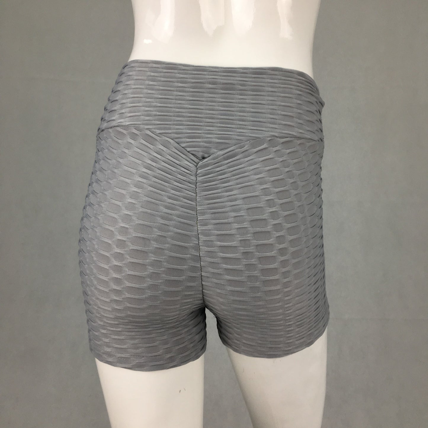 Jacquard sports solid color stretch running shorts