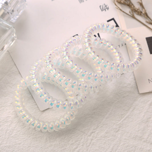 Shining Telephone Line Hair Ring Girl