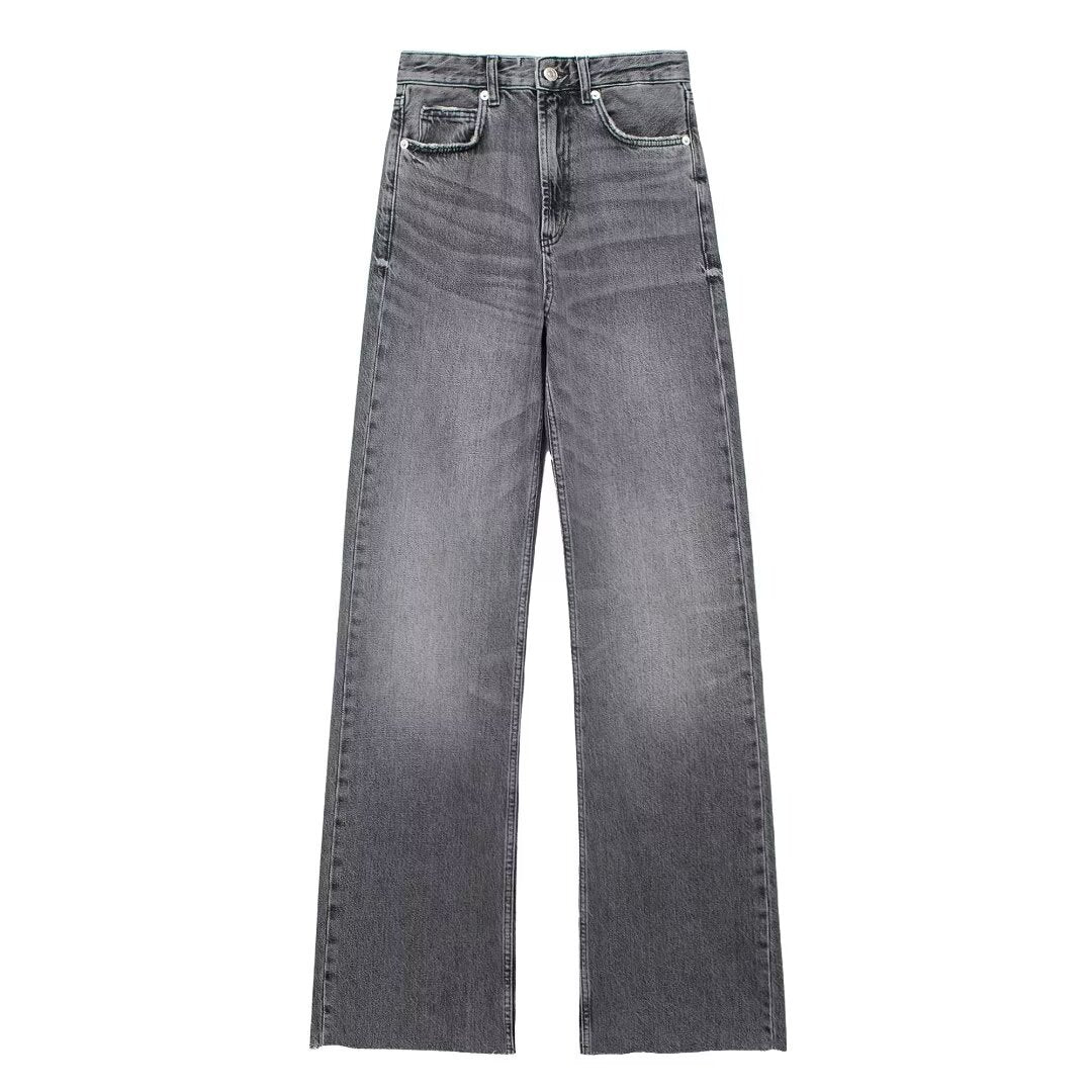 Maillard High Waist Loose Wide Legs Jeans