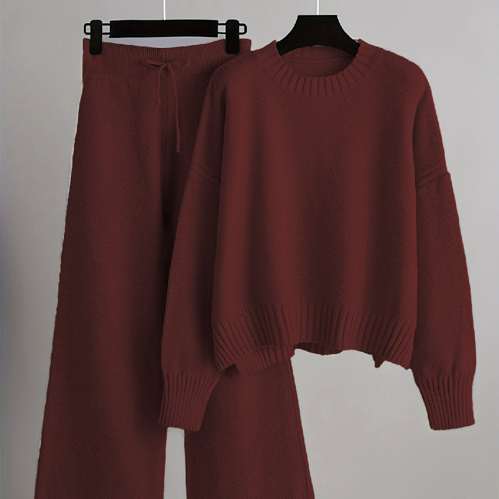 Fashionable And Casual Knitted Suit Pants For Women