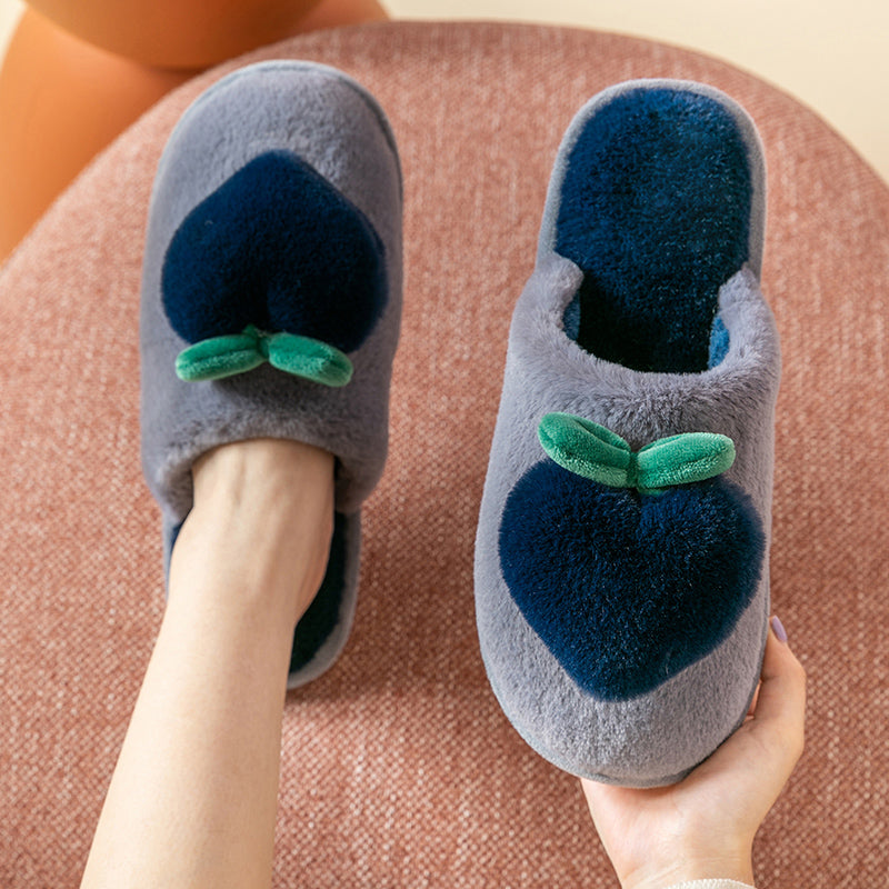Women's winter bag with household cotton slippers