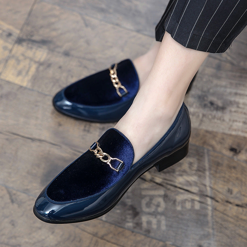 Pointed Casual Leather Shoes Men's Shoes