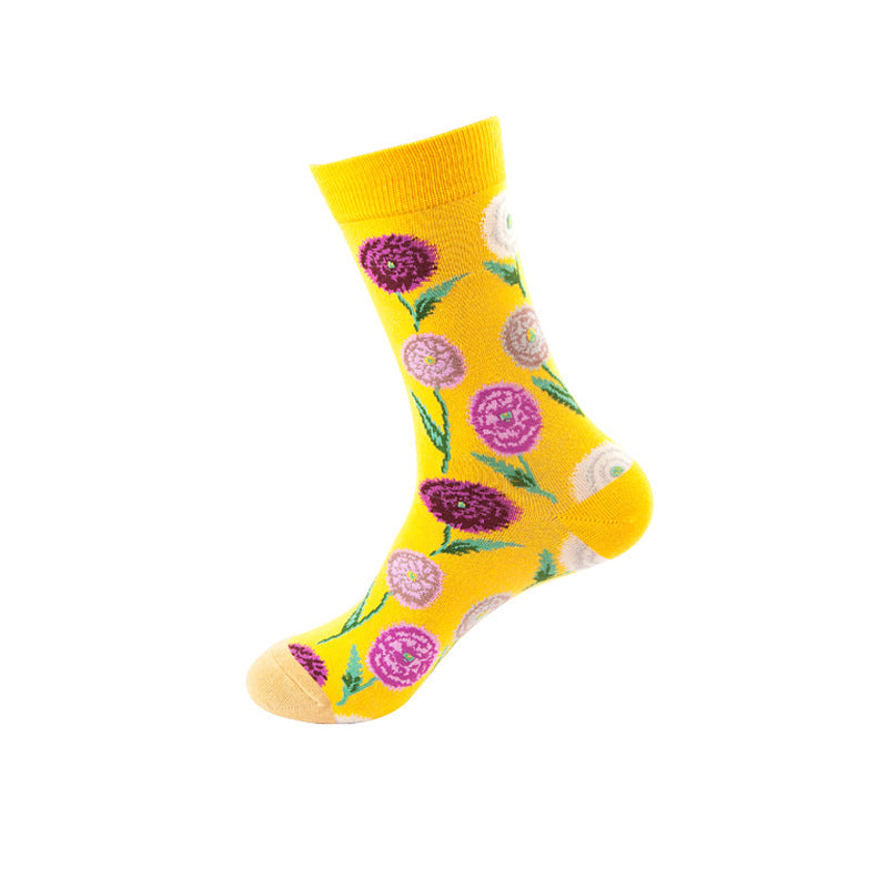 Socks Tide Brand Medium Tube Unisex Street Creative