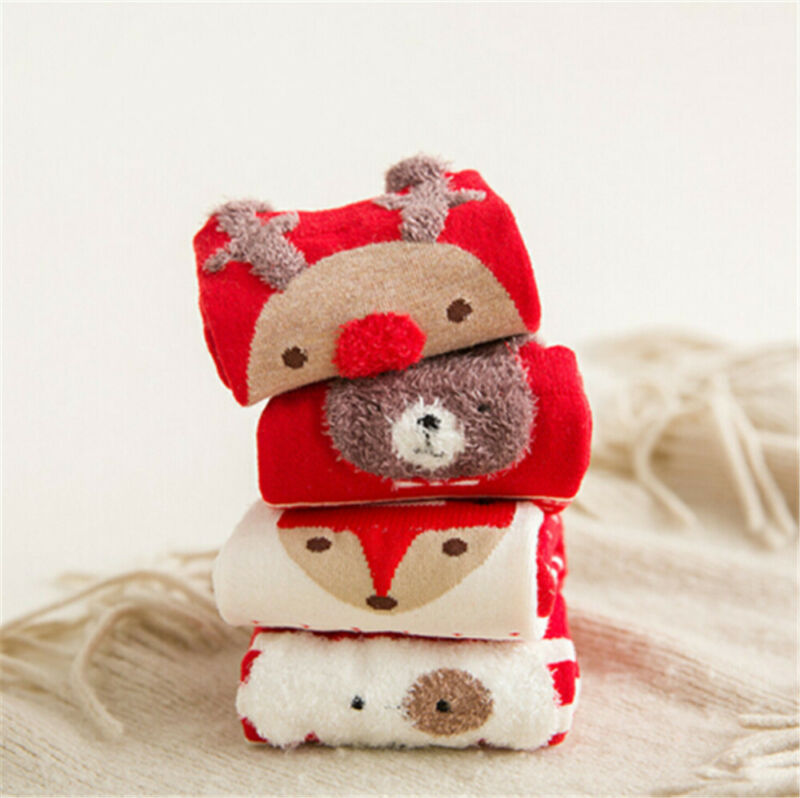 Colorful cotton red socks