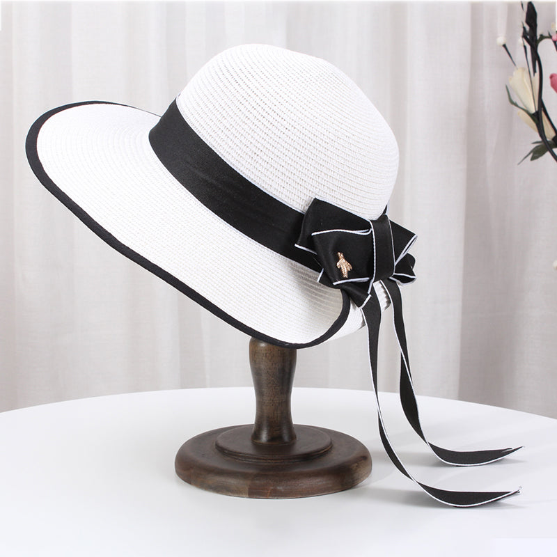 Summer Korean Bowknot Straw Hat